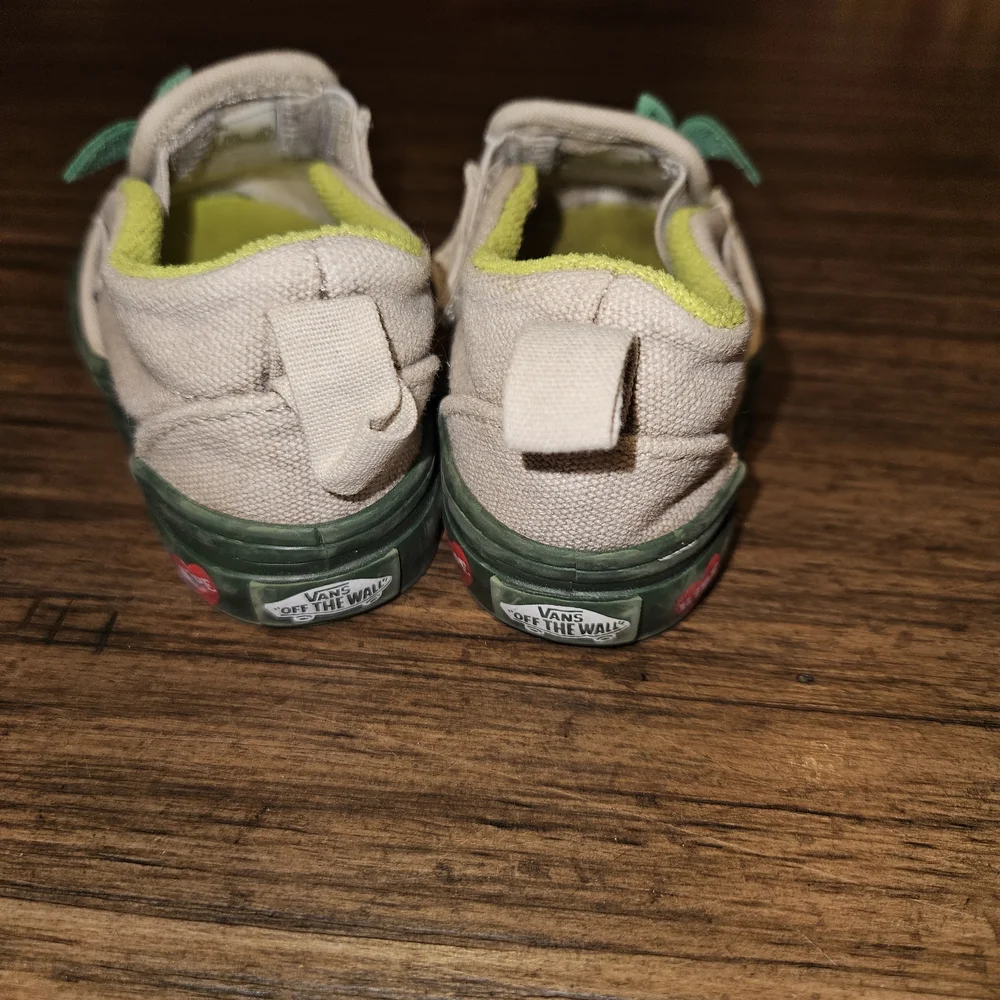 Vans Avocado Baby Shoes - Green and Cream Toddler 4